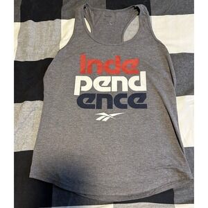 Reebok Women's Tank Top Independence USA CrossFit Size Medium Gray